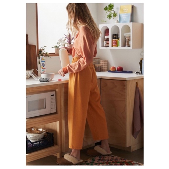 Urban outfitters olive slouchy sweatpant NWT Small Orange - Picture 2 of 8